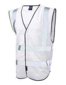 Leo Pilton Reflective Waistcoat - White Clothing